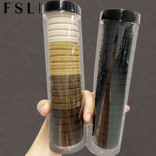 橡皮筋发圈女扎头高弹力皮套头绳网红不勒发气质马尾耐用黑色发绳