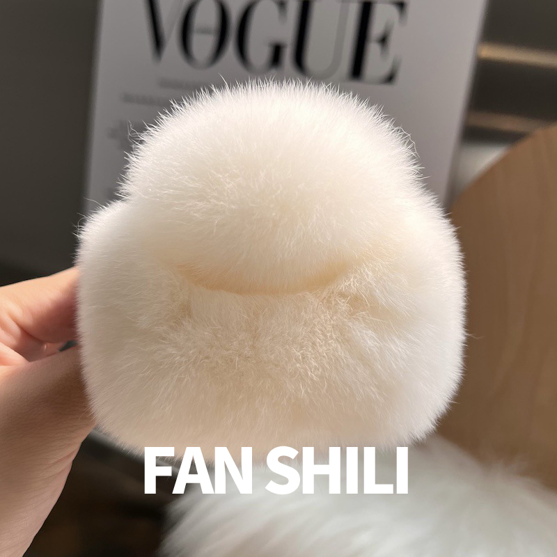 真獭兔毛毛大号盘发夹子抓夹