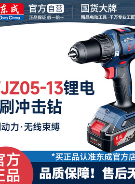 东成无刷冲击锂电钻WJZ05-13E充电式手电钻WJZ05-13A起子机螺丝刀
