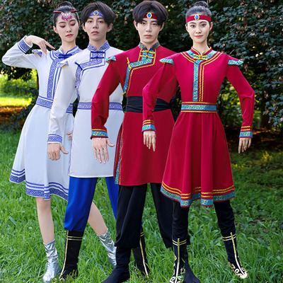 蒙古族服装演出服成人男女长裙
