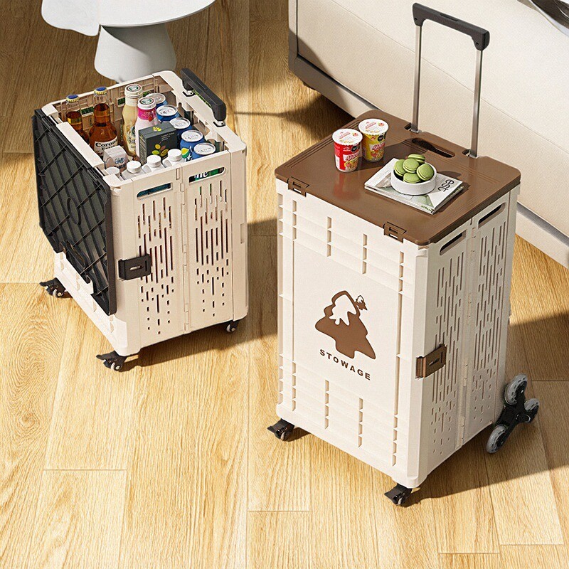 买菜小拉车可折叠家用新款超轻折叠购物车手推车取快递小推车