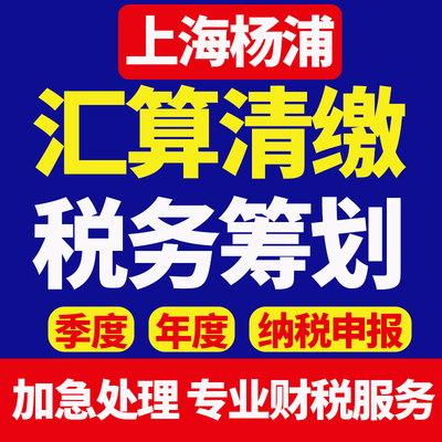 上海市杨浦区年度独资企业户报税公司申报汇算工商注册清缴个体