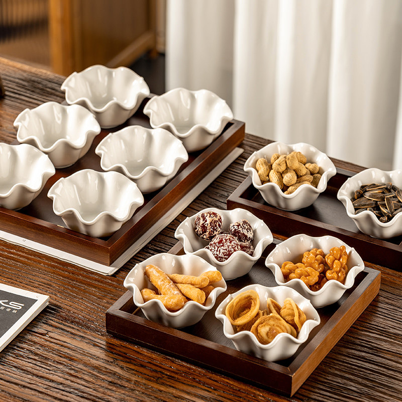 干果盘客厅家用轻奢高档茶几点心高颜值精致坚果小吃糖零食摆放盒