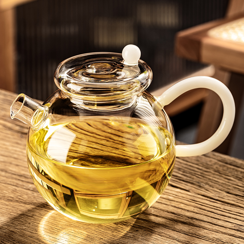玻璃泡茶壶家用耐高温茶水分离高硼硅单杯电陶炉烧煮花茶专用器具
