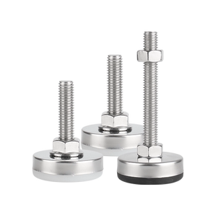 304不锈钢重型脚杯固定支撑脚地脚螺丝防滑可调节脚垫调整脚M8M10