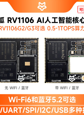 微雪 幸狐Core1106开发板 瑞芯微RV1106G2 支持wifi和蓝牙 嵌入式