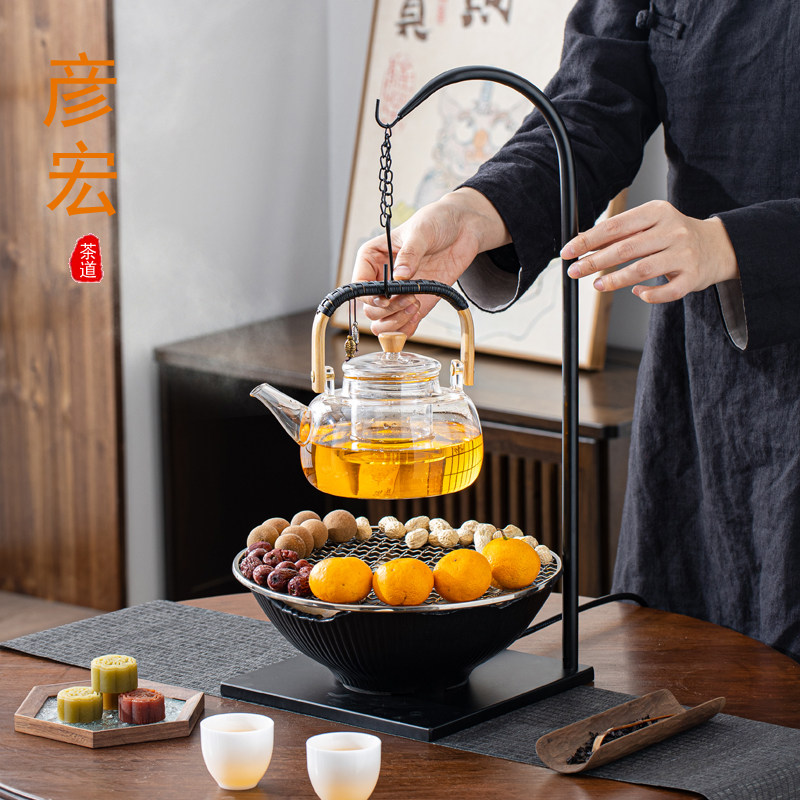 围炉煮茶家用客厅煮茶炉网红泡茶壶罐罐茶具套装电陶炉煮茶器专用