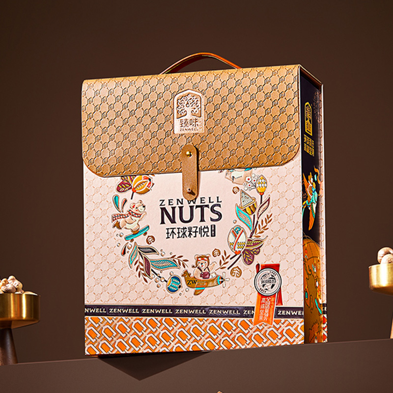 臻味坚果礼盒环球籽悦1850g混合干果零食大礼包春节礼品送长辈