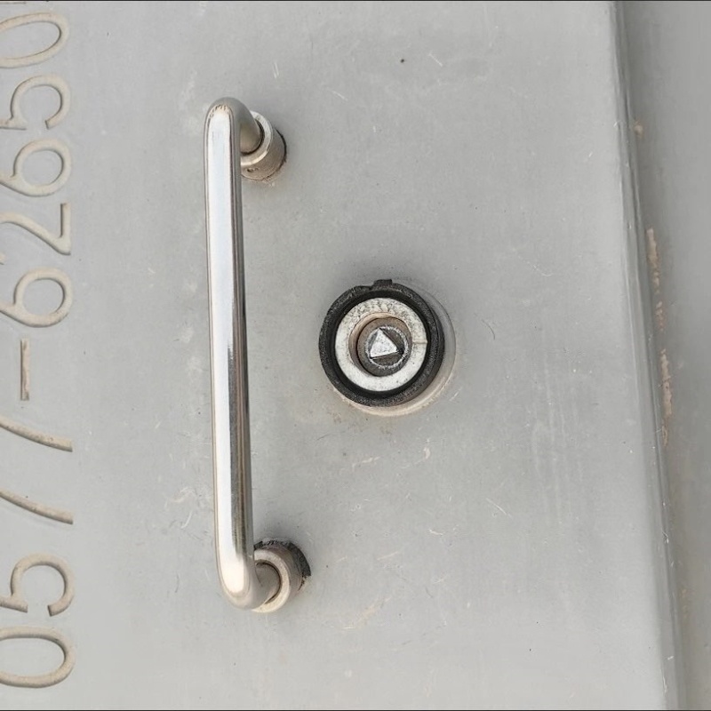 垃圾箱机柜门配电箱电梯MS705转舌锁旋转把手电柜圆柱不锈钢三角