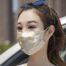 100%真丝桑蚕丝口罩春夏秋冬季女易呼吸透气户外遮阳舒适护肤