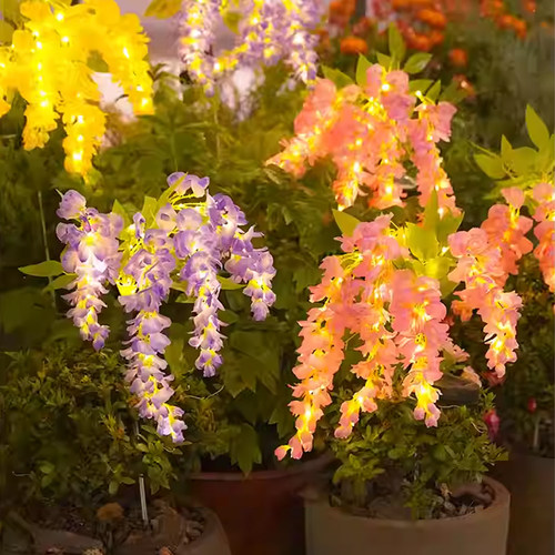 高碧格格户外太阳能防水紫藤花