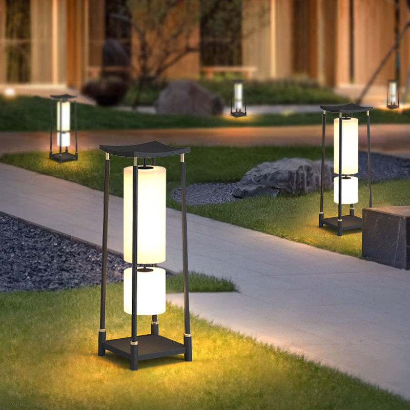 高碧格格新中式太阳能防水落地灯