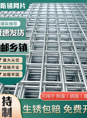 镀锌铁丝围栏铁网格网养殖鸡狗笼钢丝电焊网片加粗建筑隔离防护网