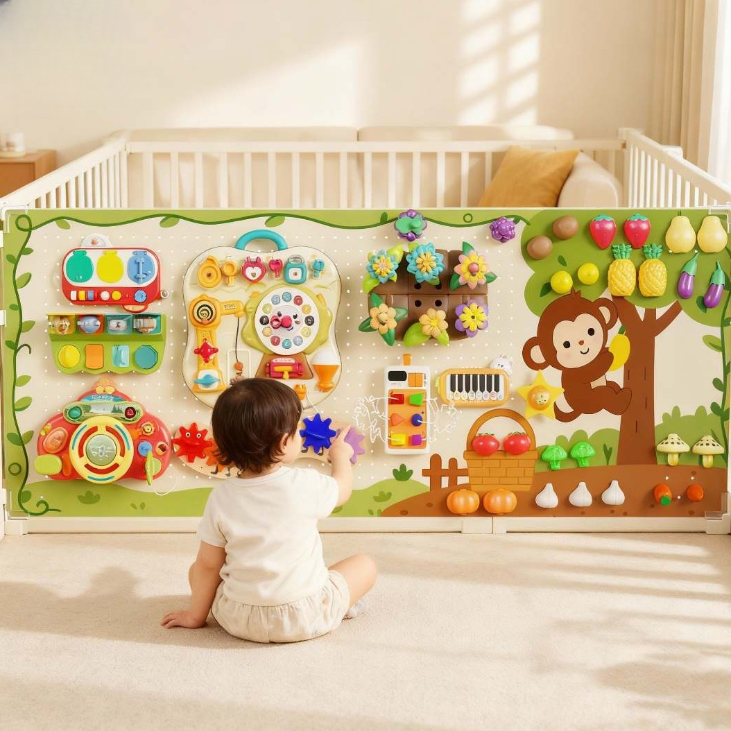 解放妈妈双手DIY忙碌板硬控宝宝