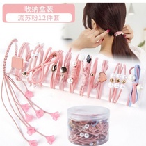 South Korean ins hair rope hair circle simple small leather tie hair headdress rubber band net red Korean version lovely headrope girl