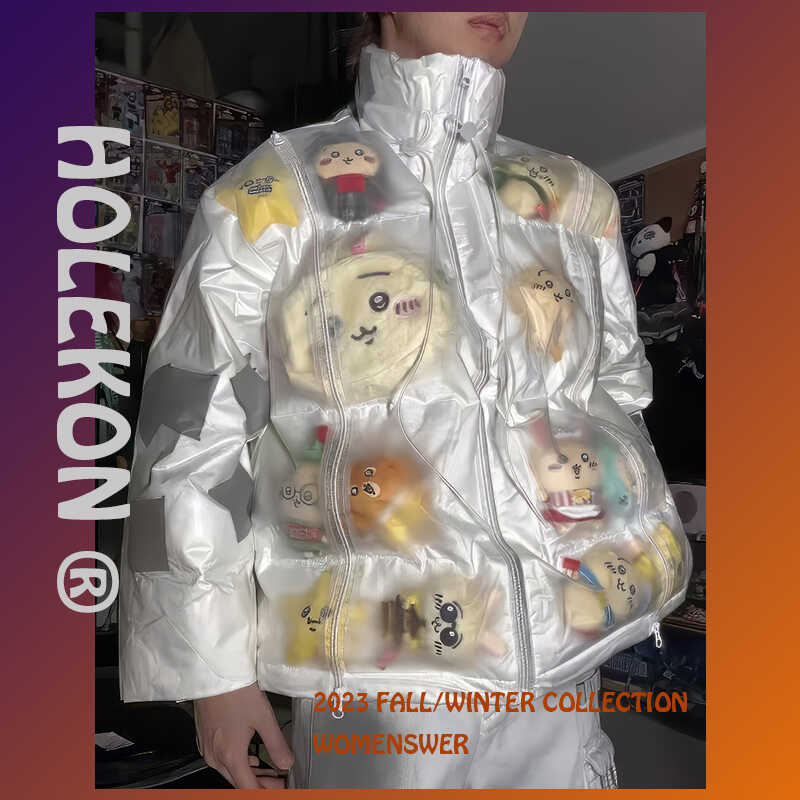 多口袋DIY白鸭绒羽绒服HOLEKON