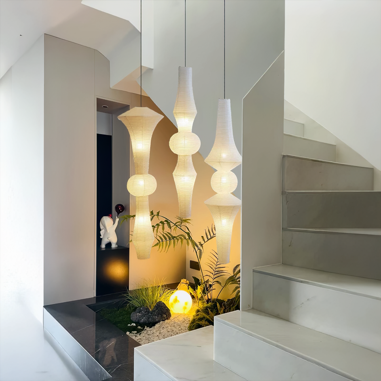 野口勇客厅民宿酒馆诧寂风服装店橱窗灯装饰灯LOFT别墅宣纸灯吊灯,家装灯饰光源,LOFT/复式住宅/楼梯吊灯,淘宝优惠券,粉丝福利购,淘宝优惠卷