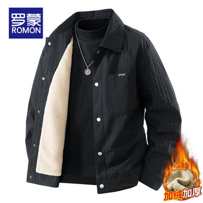 罗蒙翻领秋冬标准夹克