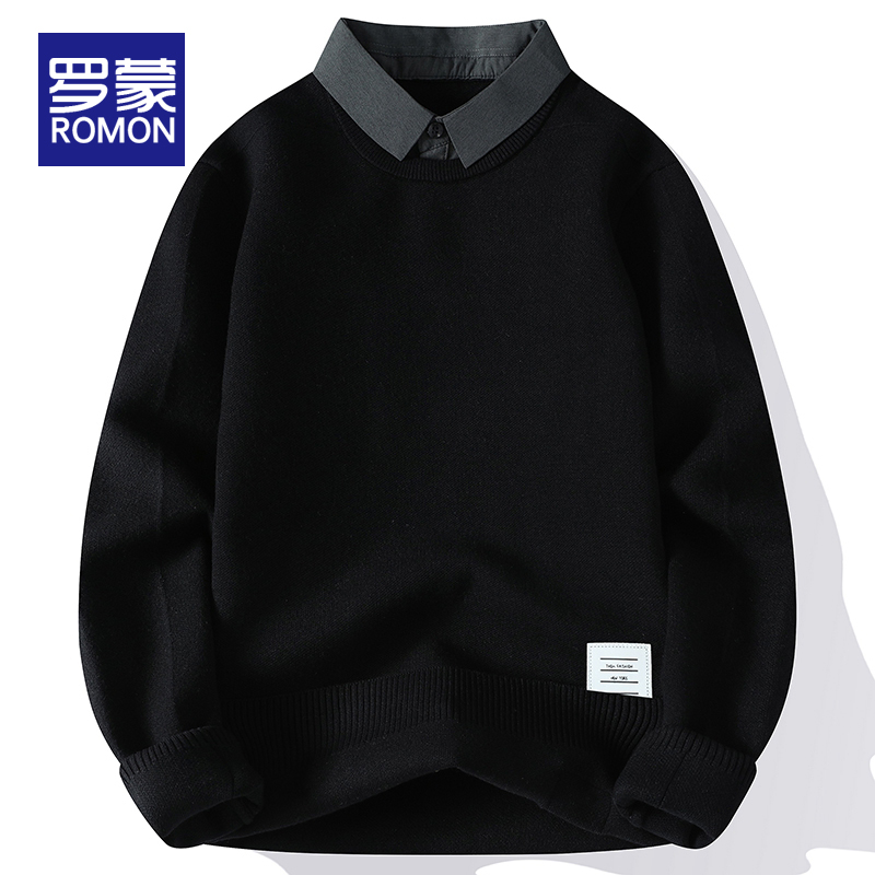罗蒙套头柔软舒适亲肤毛衣