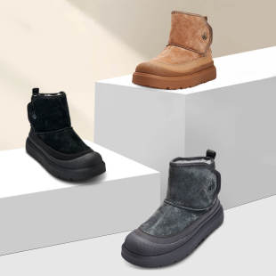 情侣经典 款 加绒厚底软弹高帮保暖棉雪地靴 PLAN冬季 良计FINE