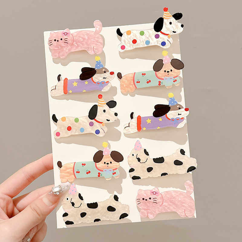 可爱趣味小狗发夹女2025新款边夹