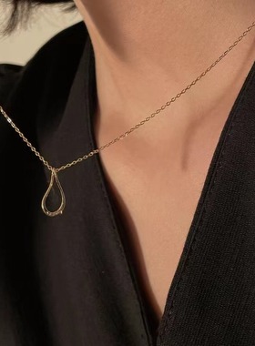 十里间【镂空水滴】s925银项链