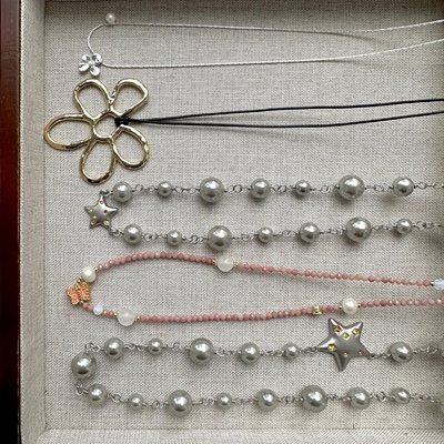 十里间【年末项链合集清仓4】珍珠毛衣链锁骨链