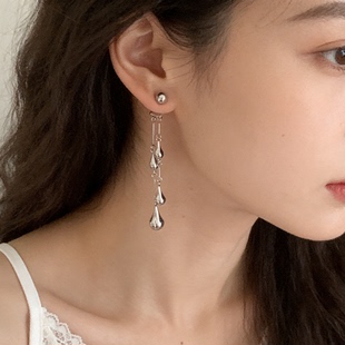 十里间【月漪】浪漫氛围感水滴长款耳环百搭气质耳饰