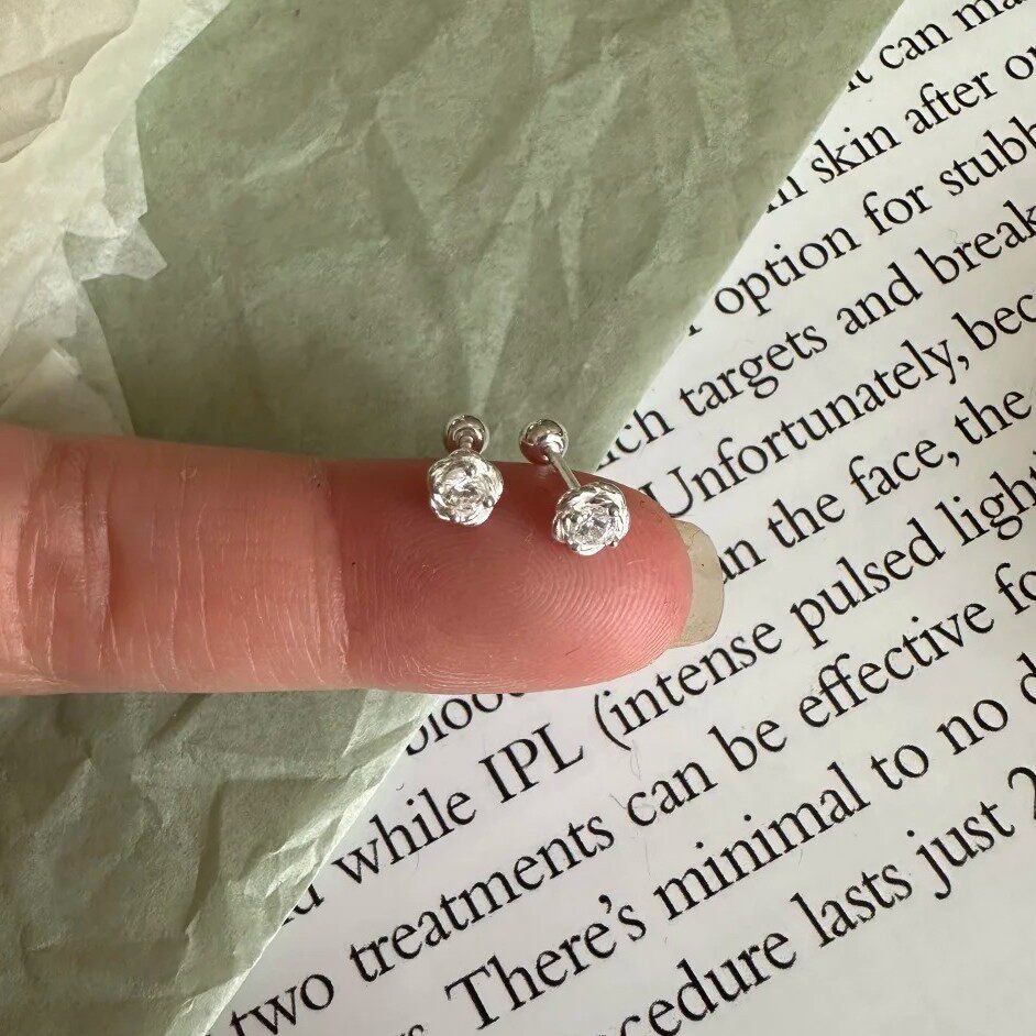 十里间【s999|玫瑰】甜美简约小清新养耳耳针百搭耳骨钉耳环耳钉,饰品/流行首饰/时尚饰品新,耳钉,淘宝优惠券,粉丝福利购,淘宝优惠卷