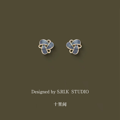 十里间小清新花苞耳钉耳夹