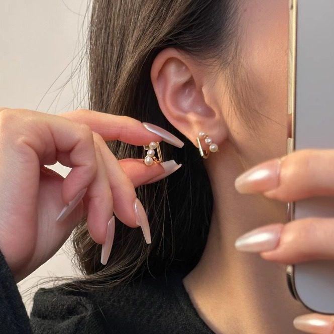 十里间【三颗】简约气质通勤淡水珍珠耳钉百搭气质百搭小香风耳环,饰品/流行首饰/时尚饰品新,耳钉,淘宝优惠券,粉丝福利购,淘宝优惠卷