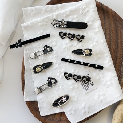 十里间【复古发夹合集】甜美小清新爱心玫瑰珍珠边夹鸭嘴夹刘海夹