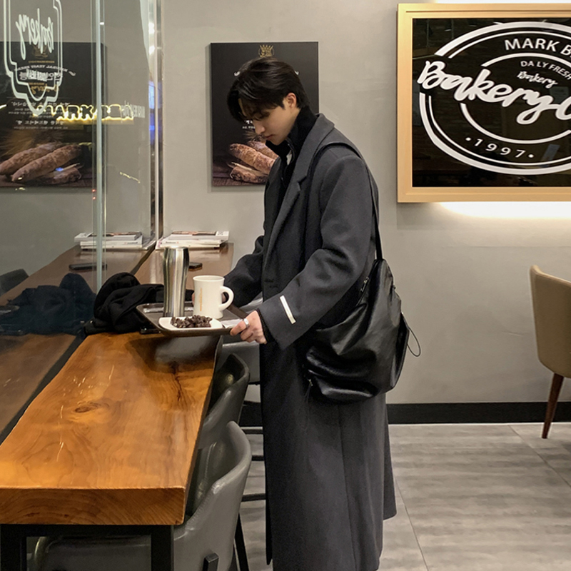 时尚韩版气质毛呢大衣高级百搭