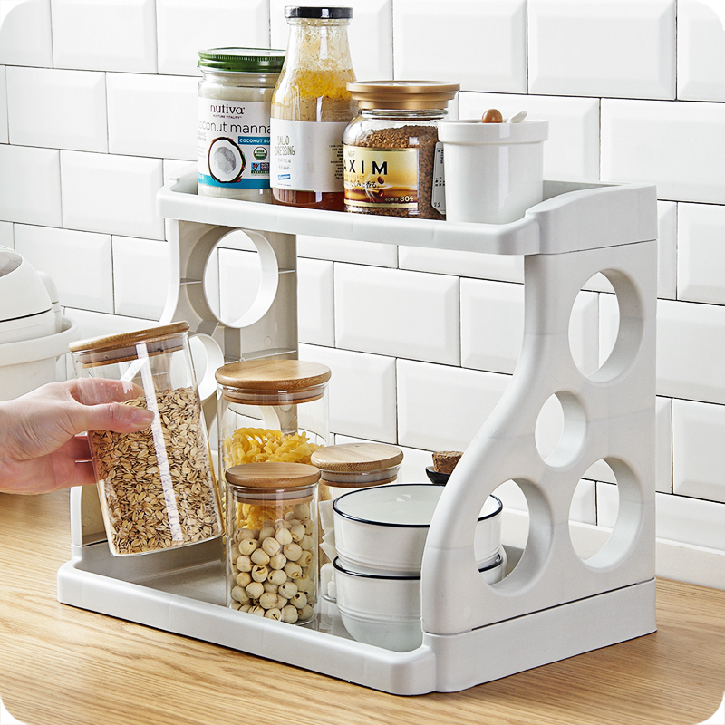 双层厨房调味架物品收纳架