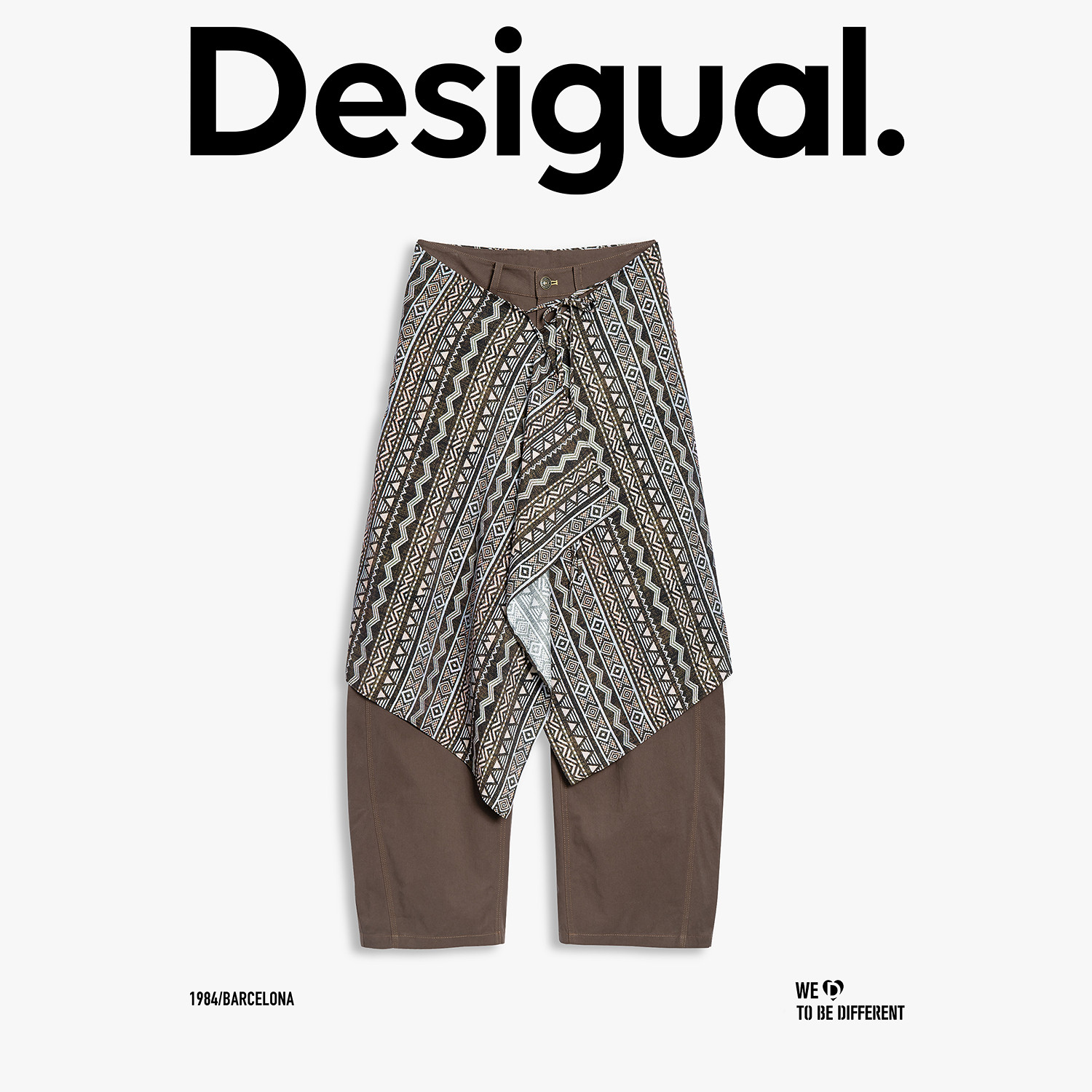 【超能小太阳严选】Desigual25秋冬新品手绘印花围裙香蕉休闲裤,女装/女士精品,休闲裤,淘宝优惠券,粉丝福利购,淘宝优惠卷