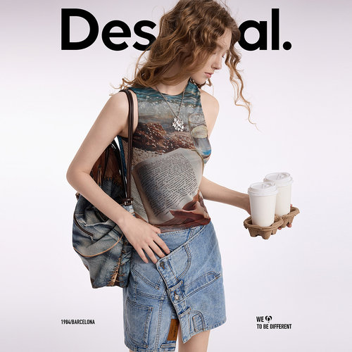 desigual西班牙彩色印花设计