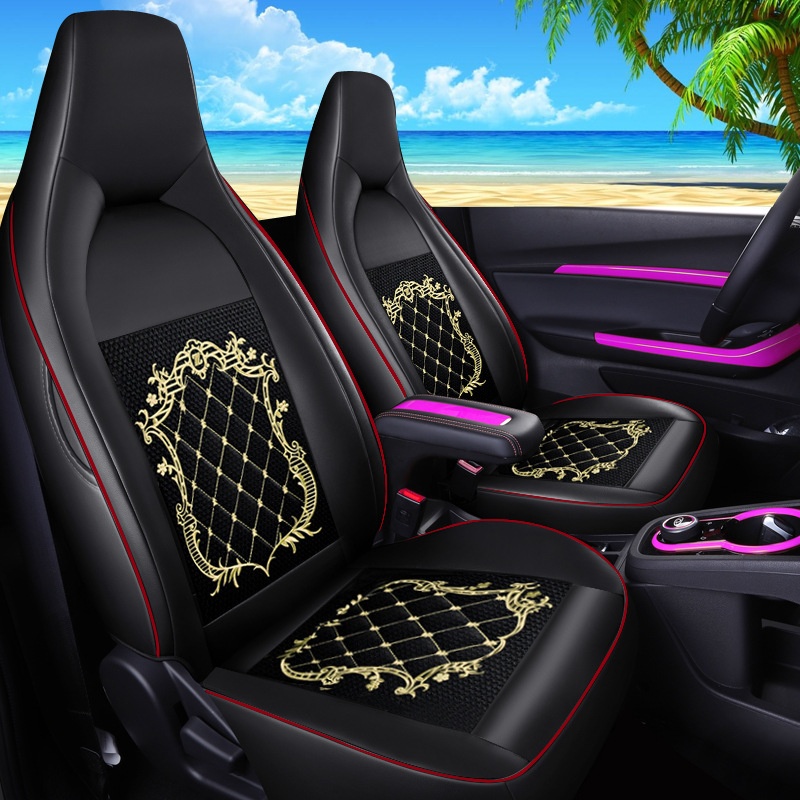 适用奇瑞小蚂蚁原车纹路四季通用专车专用全包围五座皮革材质坐垫