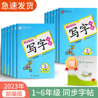 2024部编版三年级四年级上册钢笔字帖练字专用每日一练二年级下册练字帖人教版带组词一年级语文课本楷书练习五六年级描红练字本