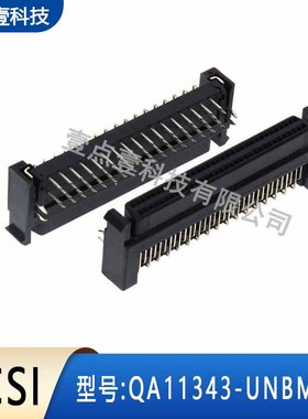 FOXCONN富士康QA11343-UNBM-4F弯母68Pin带耳SCSI连接器DB全塑