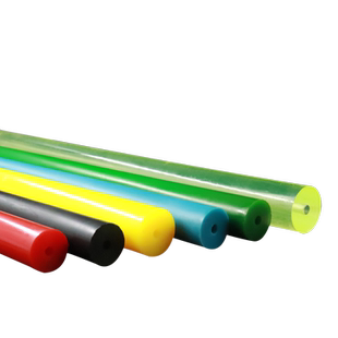 红色聚氨酯棒PU空心棒黑色耐磨牛筋棒冲床减震脚橡胶垫片定制加工