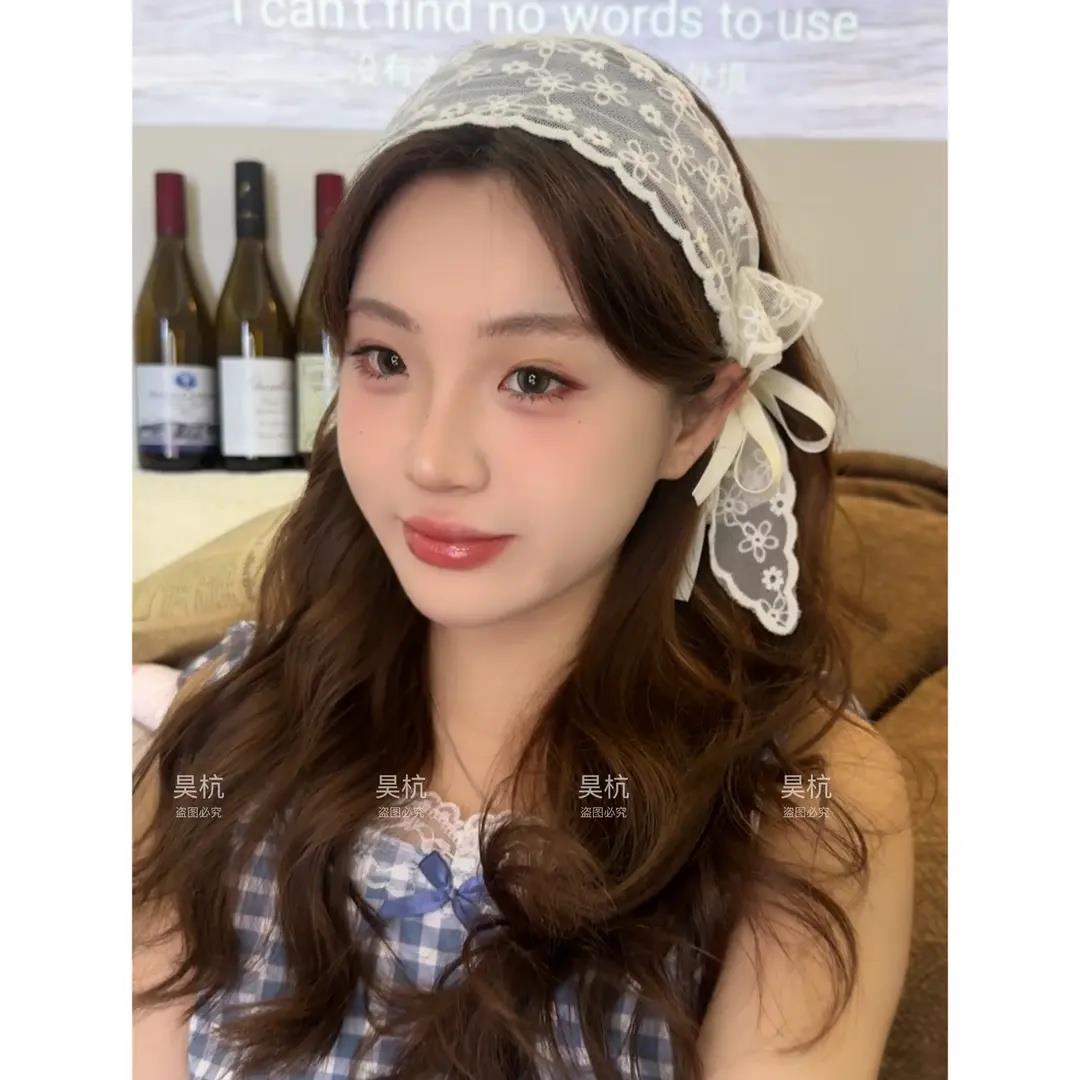 【下单立减50】蕾丝蝴蝶结飘带宽