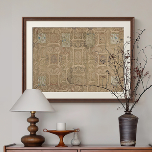 中古风客厅复古装 Art法式 饰画 Hooger 敦煌纹饰抽象挂画