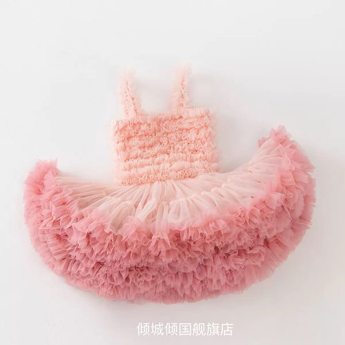 Next女童公主裙tutu裙生日周岁凸凸蓬蓬裙儿童蛋糕裙礼服宝宝裙子