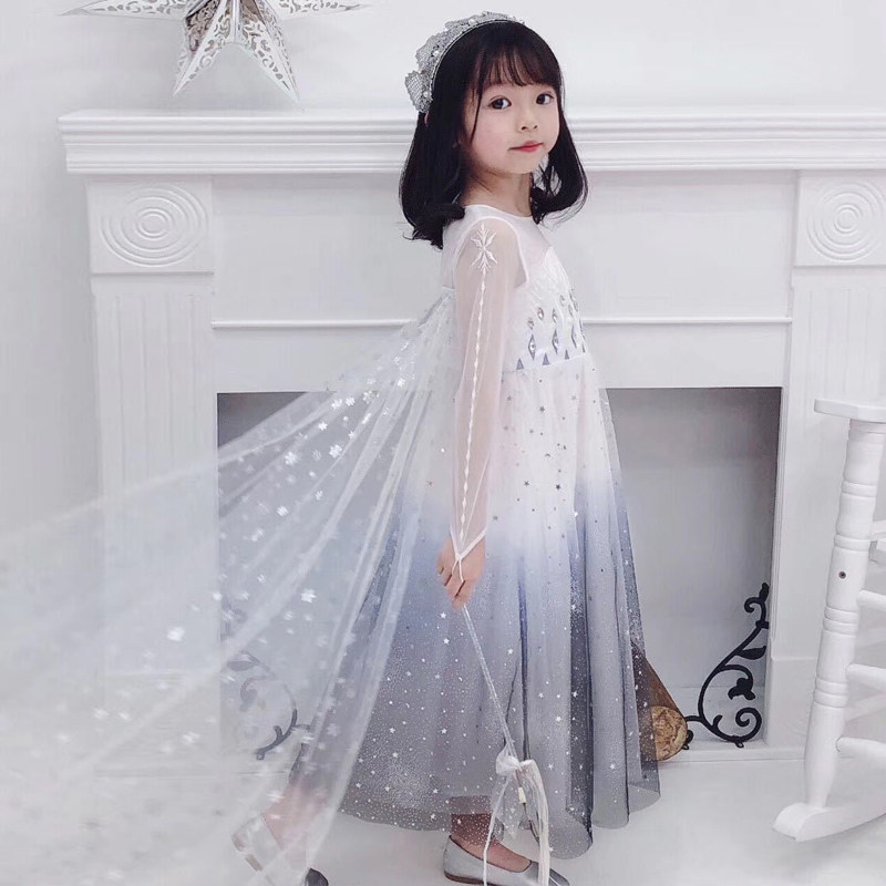 冰雪奇缘儿童爱沙elsa连衣裙