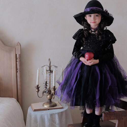 万圣节儿童服装女巫小魔女公主裙