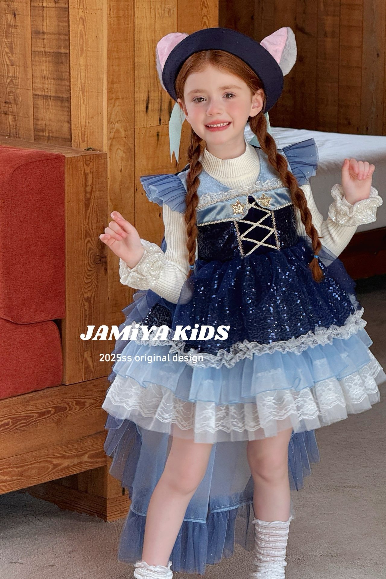 女童连衣裙2025秋冬新款兔子警官洛丽塔女孩生日公主裙万圣节礼服,童装/婴儿装/亲子装,连衣裙,淘宝优惠券,粉丝福利购,淘宝优惠卷