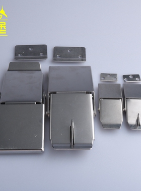 DK607-2-3不锈钢搭扣锁 工业机柜箱门卡扣 机械设备门带挂锁扣