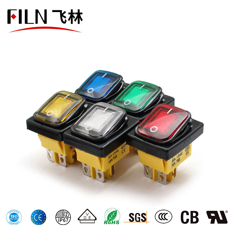 飞林IP67防水船型翘板电源开关