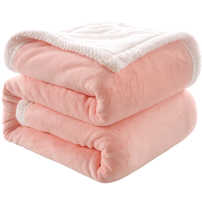 冬天牛奶毛毯北极绒双层加厚保暖