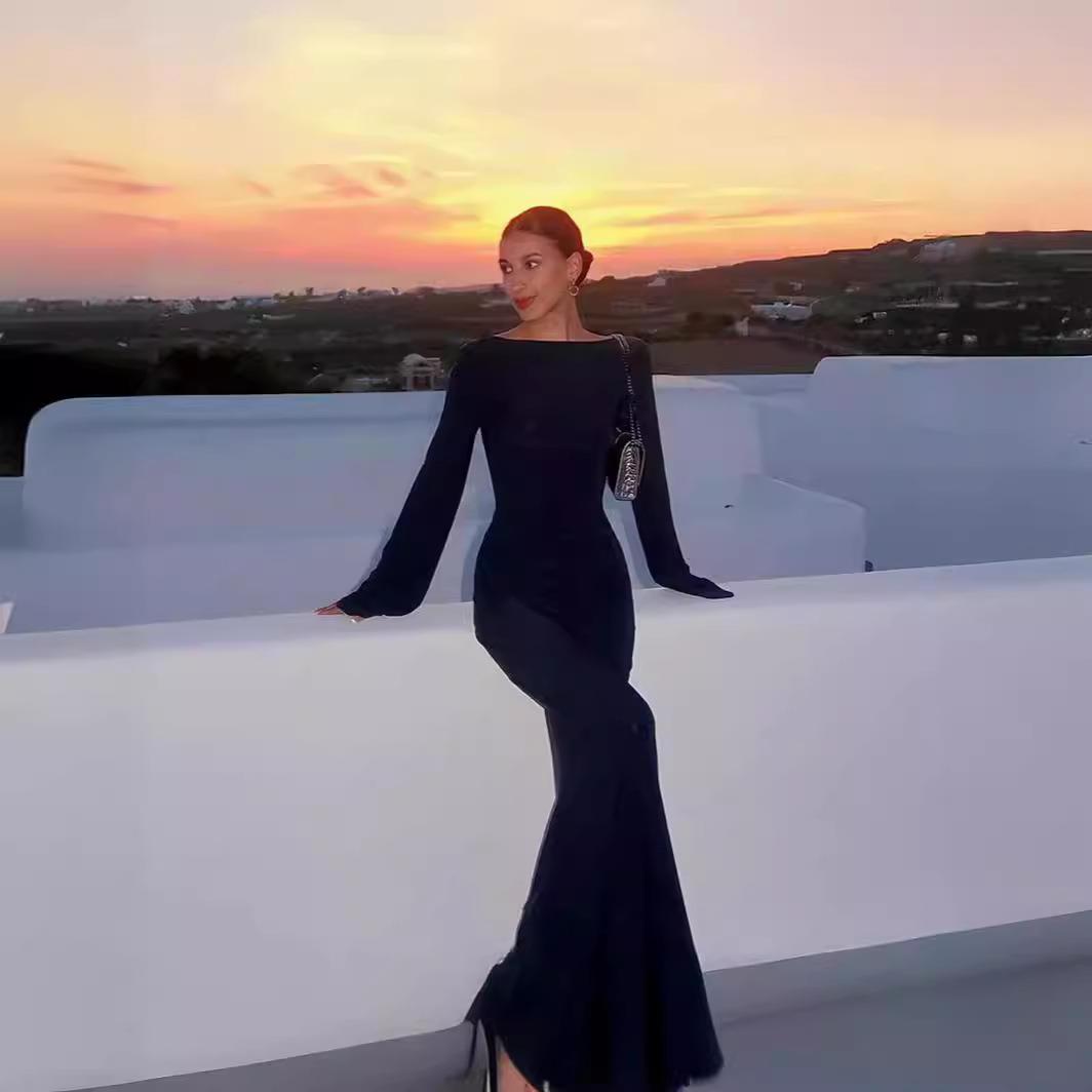 Long skirt women beach sun protection dress party long